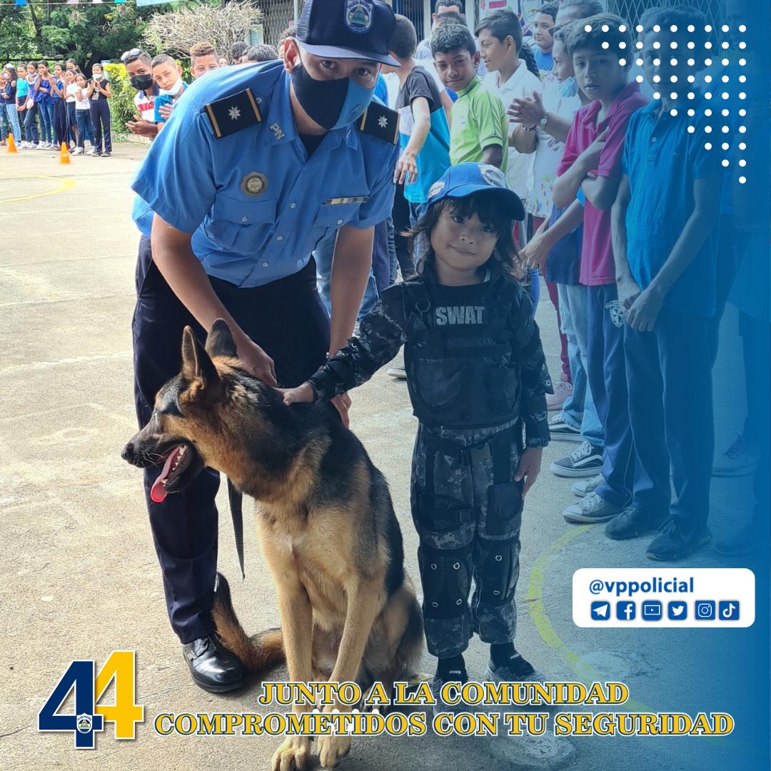 Buenos días #Nicaragua 

Estamos a 1️⃣ día de celebrar los #44JuntoALaComunidad  trabajamos por la Paz y Seguridad de las personas y familias 👨‍👩‍👦‍👦 

Feliz lunes 😊