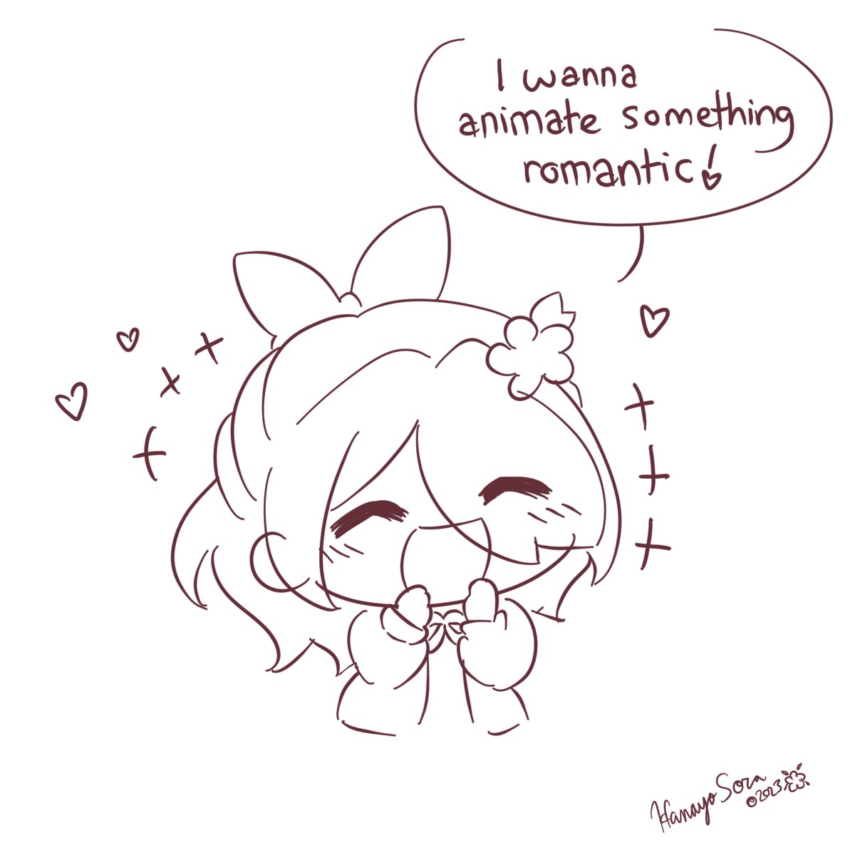 Me when I draw romance (1/2)
#hanayosora 