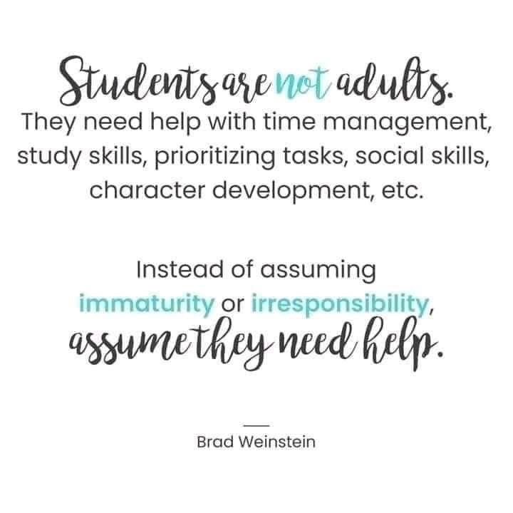 HamesChristy's tweet photo. Hold them accountable AS you teach them, but please teach them. These are skills- not personality traits!🩶🖤🩶 @CookRangers #RangersTodayLeadersTomorrow https://t.co/OvRc0pK2BI