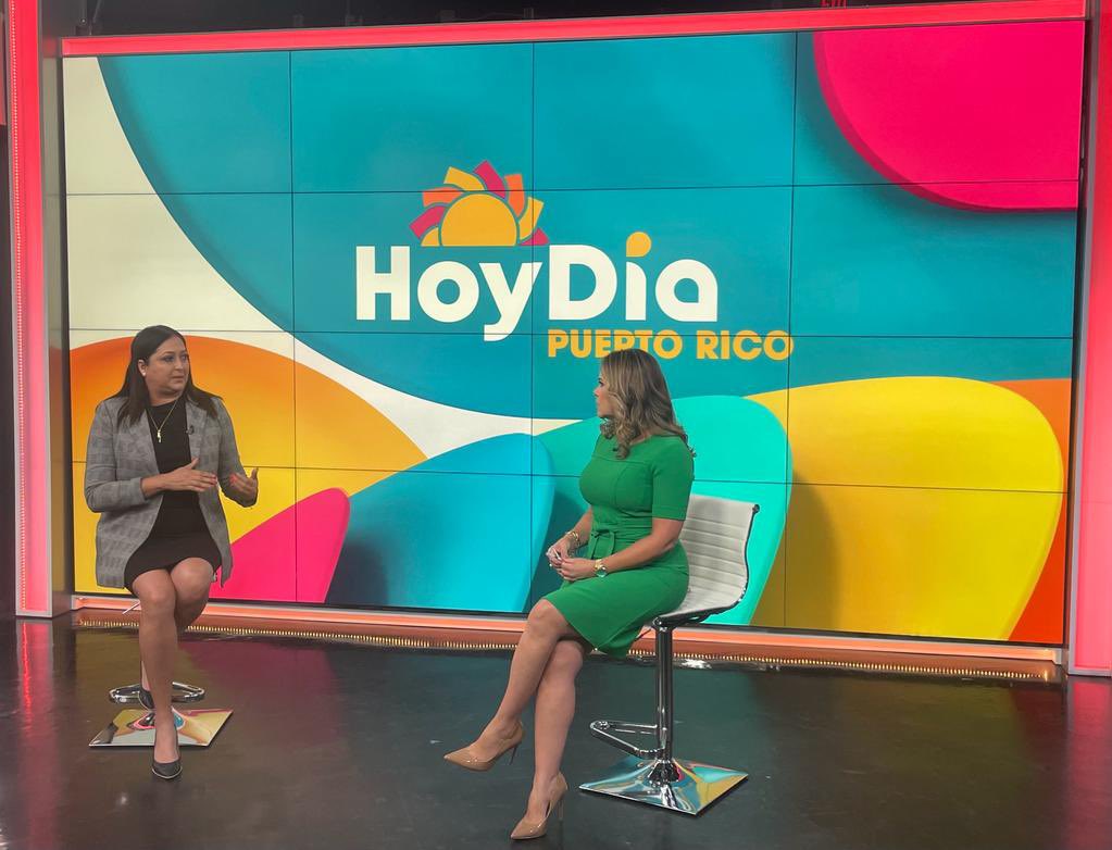 Estrella_D27's tweet photo. 🎥 Hoy, con Grenda Rivera en el programa “Hoy Día” Sintoniza preocupación por los efectos del calentamiento global y su impacto en el bienestar de la comunidad educativa. #TelemundoPR https://t.co/pSH087nNTI