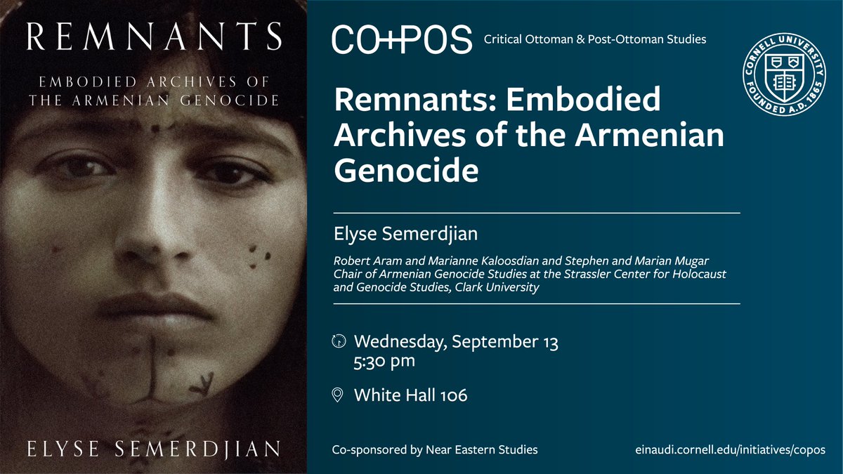 We are back! The first talk this year will be with @ElyseSemerdjian (<a href="/ClarkUniversity/">Clark University</a>) who will discuss her latest book. See below for more details. Open to the public.
