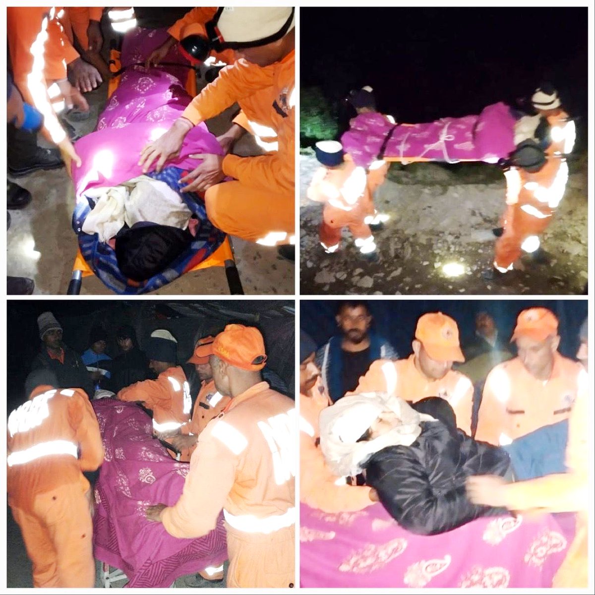 14NDRF's tweet image. #14NDRF #Manimahesh Yatra.
One lady suffered from Loose motion, shortness of breathing &amp;amp; low BP at Dhanchho. Pre-hospital treatment to her &amp;amp; shifted on a stretcher from Dhanchho to Hadsar (appx 06Km) &amp;amp; handed over to the Ambulance for further treatment at Civil Hosp. Bharmaur.