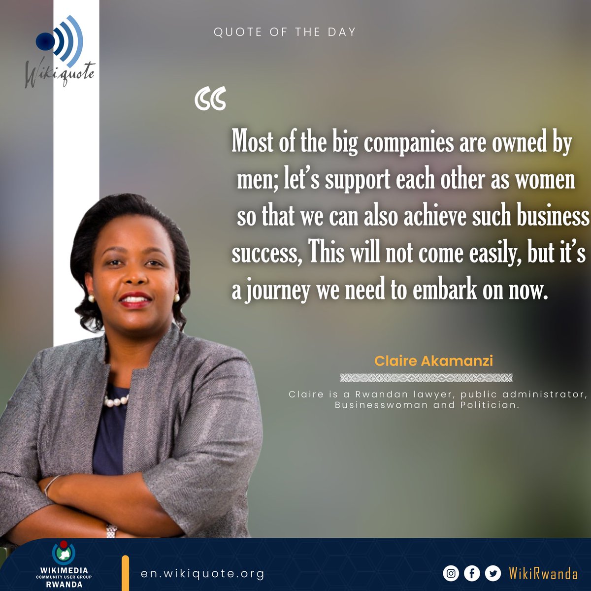 OSKRwanda's tweet photo. @cakamanzi  CEO of @RDBrwanda said “Most of the big companies are owned by men; let’s support each other as women so that we can also achieve such business success, This will not come easily, but it’s a journey we need to embark on now.”

#SheSaidRwa 

#WomenEmpowerment https://t.co/t80w6YREzL