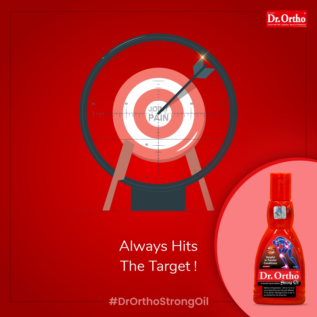 drorthooils's tweet photo. In archery, hitting the Bullseye is always the primary objective. That is why, Dr. Ortho Strong Oil hits the Bullseye by relieving all kinds of joint pain.

#DrOrtho #HealthyLifeHappyLife #PainFreeIndia #StrongOil #bestrong #AyurvedicOil #jointpainrelief #ayurveda #DrOrthoStrongOil

Shop Now: https://t.co/o8AMMOL3mk