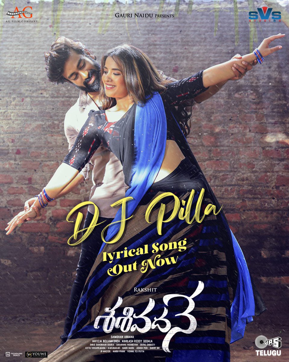 Enjoy the endearing & melodious magic💖 Here's the Lyrical Video of #DJPilla from #Sasivadane - youtu.be/tOW9DuKG9qw?si… 🎤 #Vaisagh @RakshitAtluri @KomaleePrasad @ahiteja @Gauri_Naidu @sarva_vasudevan @UbbanaSaiMohan @Agfilmcompany #AbhilashReddy