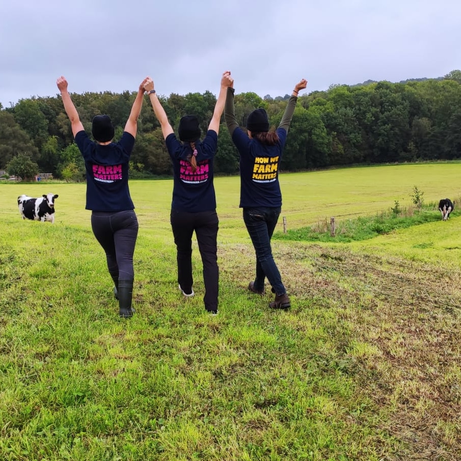 wictonfarm's tweet photo. All female farming team proud to be part of the @organicherd for the past 23 years!! Follow us on our journey as we manage our amazing herd of cows, make positive change happen in the dairy industry and find a reason to smile everyday! #organicfarming #grass-fed #wildcows https://t.co/DiM99iB5PN