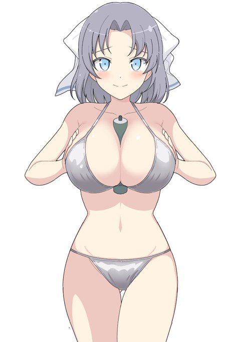 > 閃乱カグラより半裸姿の雪泉が圧倒的バストサイズで太い巻物を余裕で完全に胸の谷間に挟み込んでいる立ち姿
https://t.co/nnUeEKEEh9

お題絵～。
半裸というか水着ですが。
なんだか久々にカグラ絵描いた気がします。 