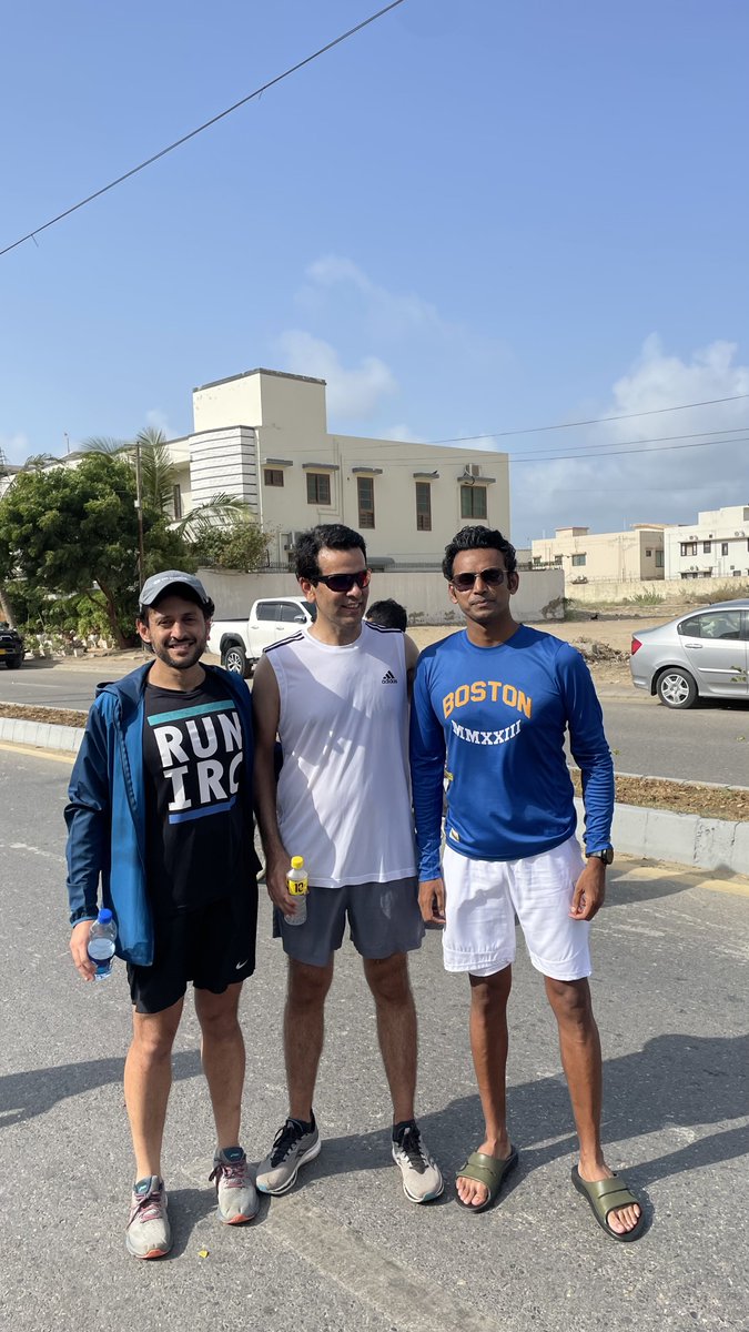 Weekend run was with friends from <a href="/ISBRUNNINGCLUB/">Islamabad Running Club (IRC)</a> in Karachi #running