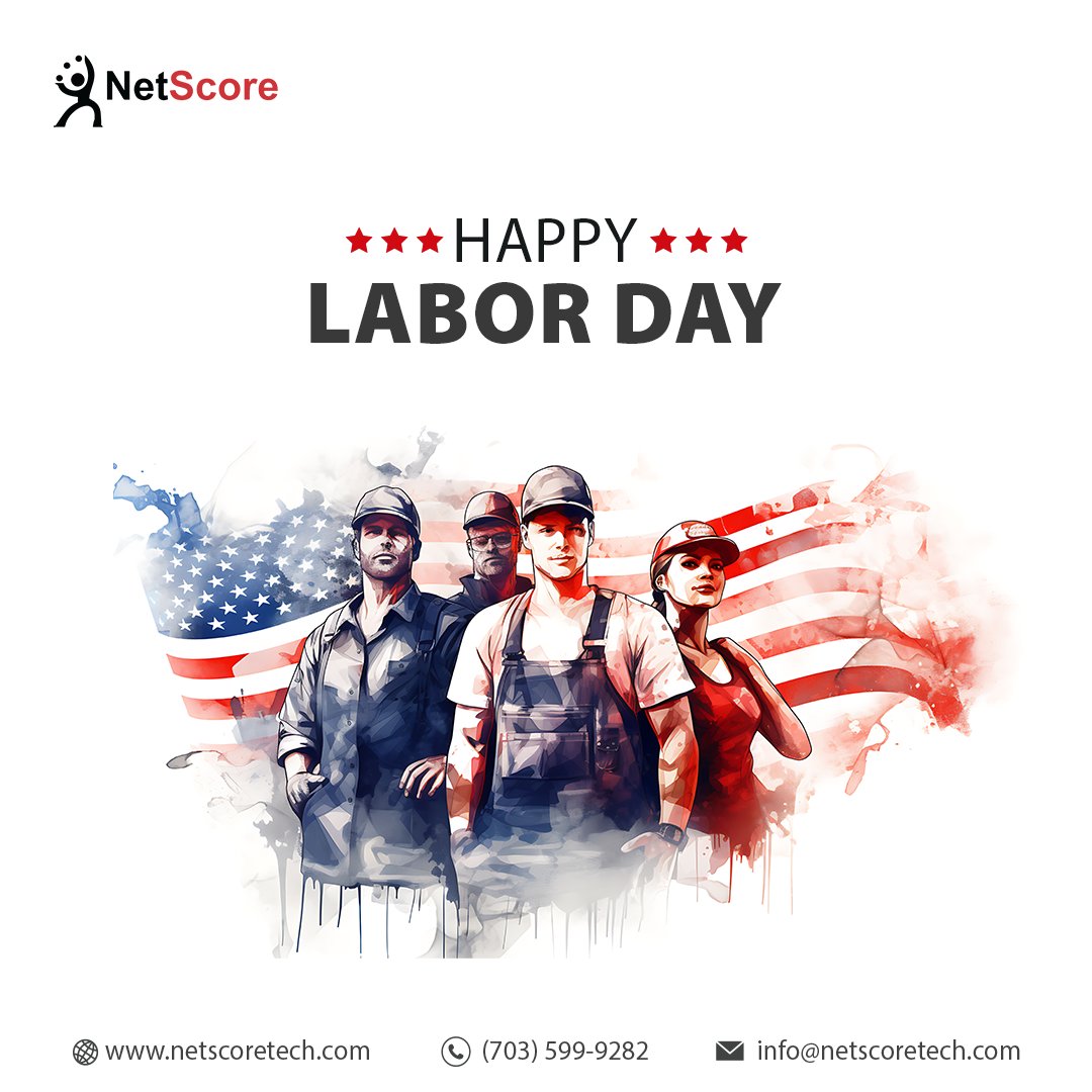 NetScoreTech's tweet image. All labor that uplifts humanity has dignity." — Martin Luther King, Jr.
Netscore wishes everyone a Happy Labor Day! 🎉💼 #LaborDay #Netscore #labordayusa