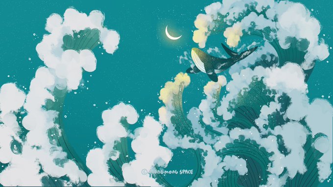 「moon waves」 illustration images(Latest)