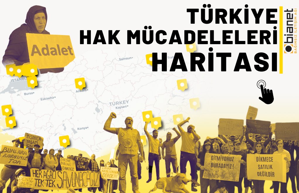 🚩 Türkiye hak mücadeleleri haritası 👉🏽 Eskişehir'de Doruk Madencilik işçilerinin eylemleri, 👉🏽 @YedikuleBostani’nın kiraların düşürülmesi talebiyle yaptığı eylem, 👉🏽 Yoğurtçu Parkı Dayanışması’nın “Kurbağalıdere'de işgale hayır” eylemi haritaya eklendi bianet.org/bianet/toplum/…