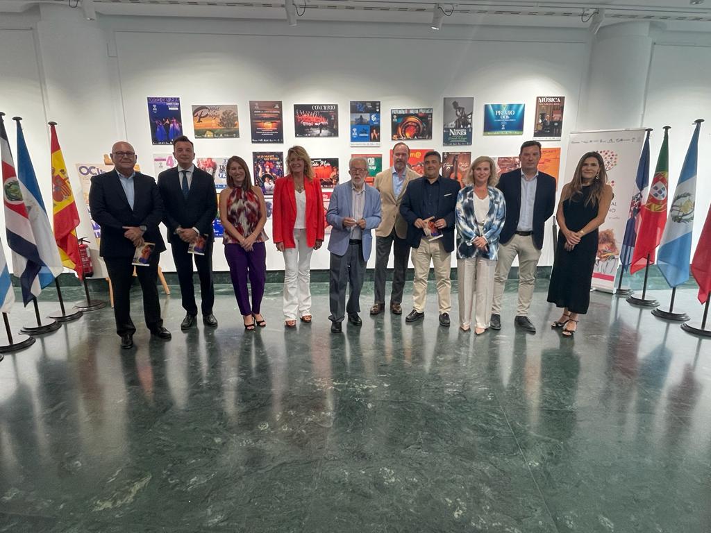 DipuHU's tweet photo. La diputada de Cultura, @GraciaBaquero, participa en la presentación del nuevo @OcibHuelva, certamen que cuenta con la colaboración de @DipuHU desde sus inicios 🗣️"queremos seguir estrechado lazos con el continente americano y que #Huelva sea capital de la #culturaiberoamericana" https://t.co/Qd6XIfkENk