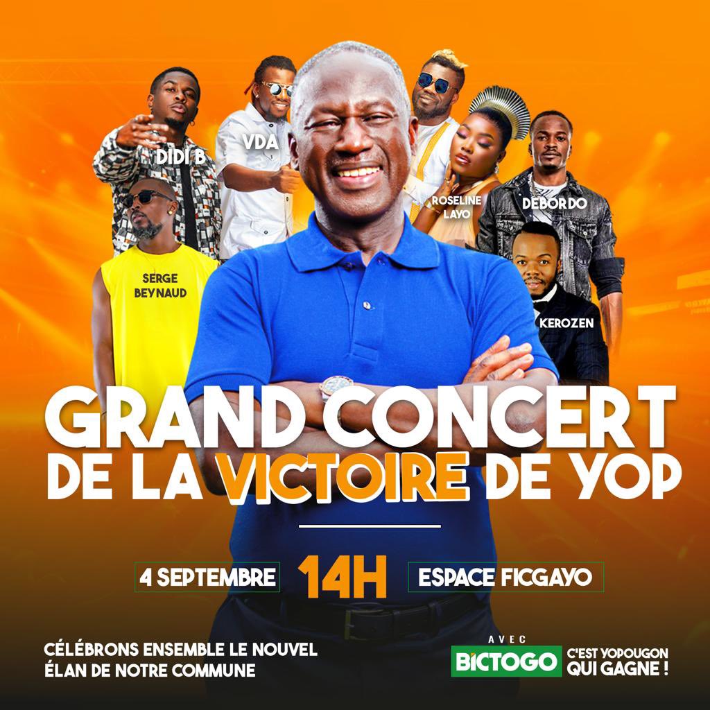 semadamabictogo's tweet photo. Célébrons ensemble le nouvel élan de notre commune ! RDV À 14h - Espace Ficgayo 📍
Ici, c’est #YOPCITY !!! 🇨🇮🤍💪🏼
—————————————————
#AvecBictogo c’est #Yopougon qui gagne. https://t.co/gYE78bnRJs