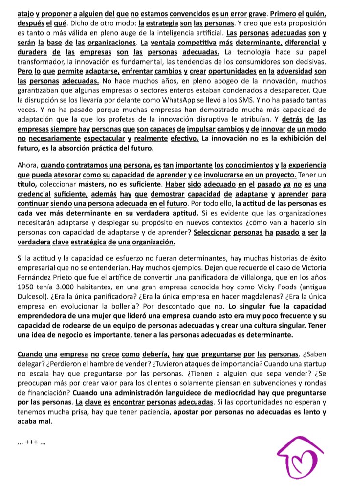 𝐋𝐨 𝐝𝐞𝐭𝐞𝐫𝐦𝐢𝐧𝐚𝐧𝐭𝐞 𝐞𝐧 𝐮𝐧𝐚 𝐨𝐫𝐠𝐚𝐧𝐢𝐳𝐚𝐜𝐢𝐨́𝐧 son las personas adecuadas. Y añadiría, dice <a href="/XavierMarcet/">Xavier Marcet</a>, 𝐩𝐞𝐫𝐬𝐨𝐧𝐚𝐬 𝐚𝐝𝐞𝐜𝐮𝐚𝐝𝐚𝐬 𝐪𝐮𝐞 𝐬𝐚𝐛𝐞𝐧 𝐫𝐨𝐝𝐞𝐚𝐫𝐬𝐞 𝐝𝐞 𝐩𝐞𝐫𝐬𝐨𝐧𝐚𝐬 𝐚𝐝𝐞𝐜𝐮𝐚𝐝𝐚𝐬. 
@MaristaAlgemesi <a href="/MaristasMedit/">MaristasMediterranea</a>