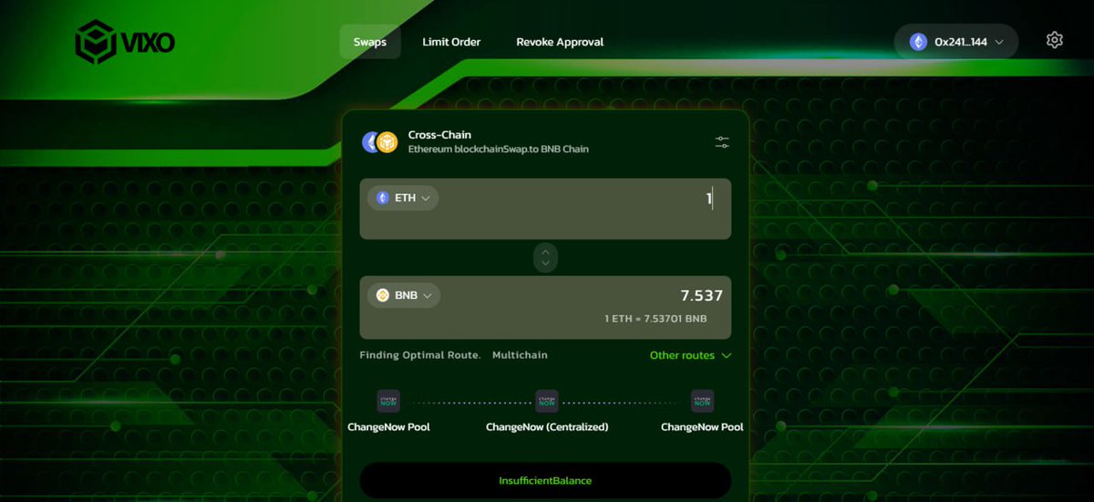vixoswap's tweet photo. $VIXO is a decentralised crypto market with crosschain aggregator protocols, unique defi features introducing artificial intelligence and community governance tools. https://t.co/2Q871DEcD8