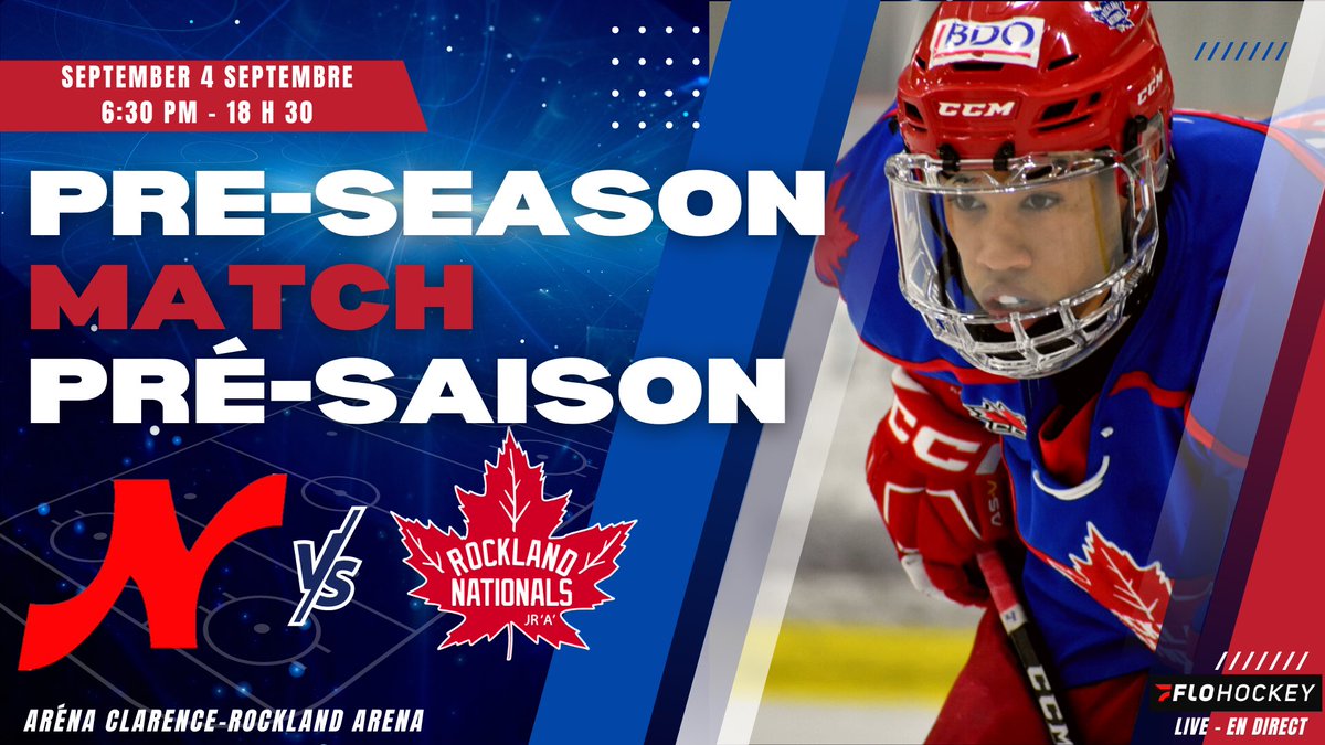 RocklandNatsJrA's tweet photo. The Nationals are getting ready for an amazing season! Come join the excitement today !
Le National se prépare pour une saison tout à fait excitante! Venez  voir ça ce soir !
#WeWillRockYou #NatsNation #GoNatsGo! https://t.co/MRGRsfyLUd