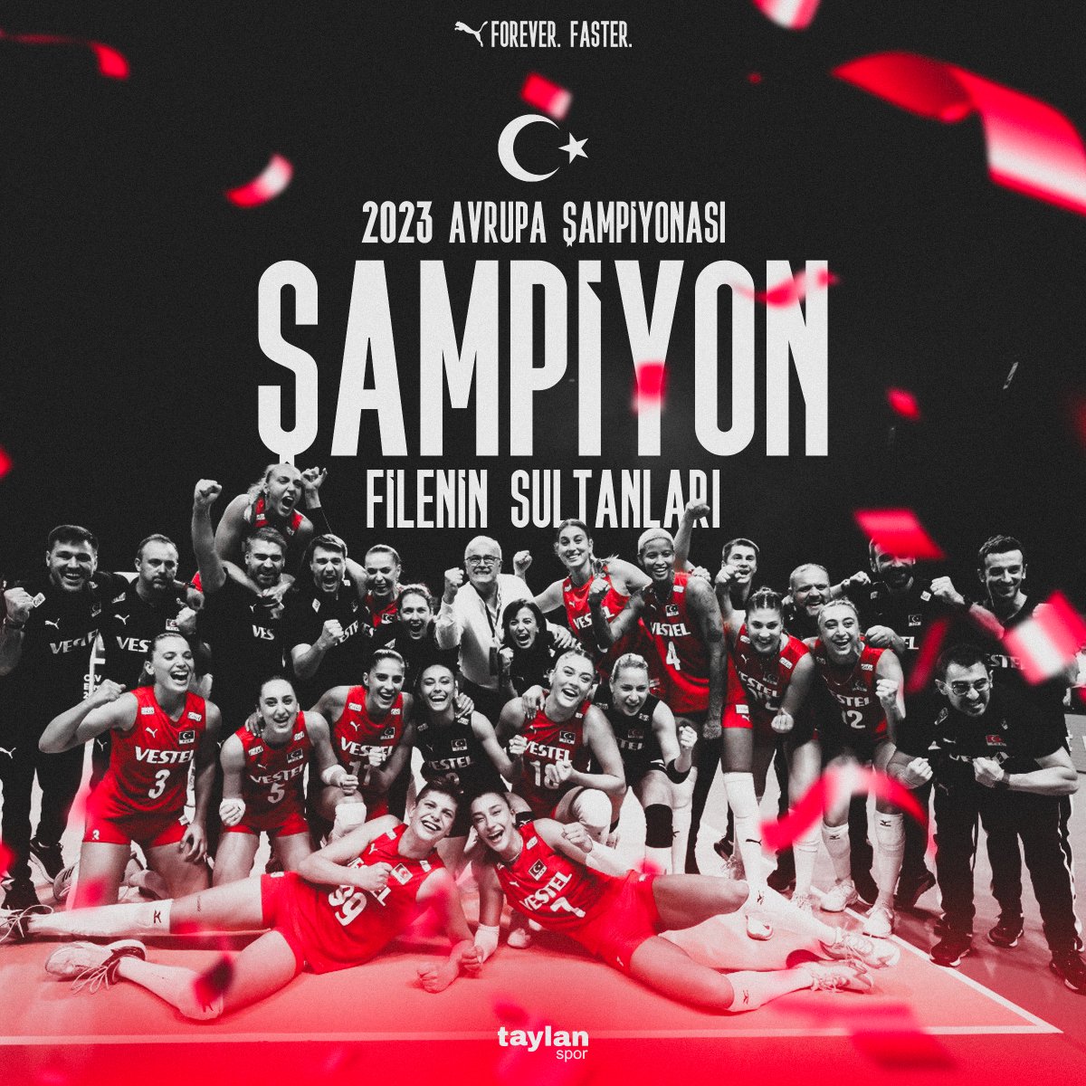 SİZİNLE GURUR DUYUYORUZ❤️🤍

Filenin Sultanları, 2023 CEV Avrupa Şampiyonu!

Tebrikler Filenin Sultanları, adınızı altın harflerle yazdırdınız!

<a href="/tvforgtr/">Türkiye Voleybol Federasyonu</a> <a href="/pumaturkiye/">PUMA Türkiye</a>

#FileninSultanları #ceveurovolley2023 #puma #taylanspor