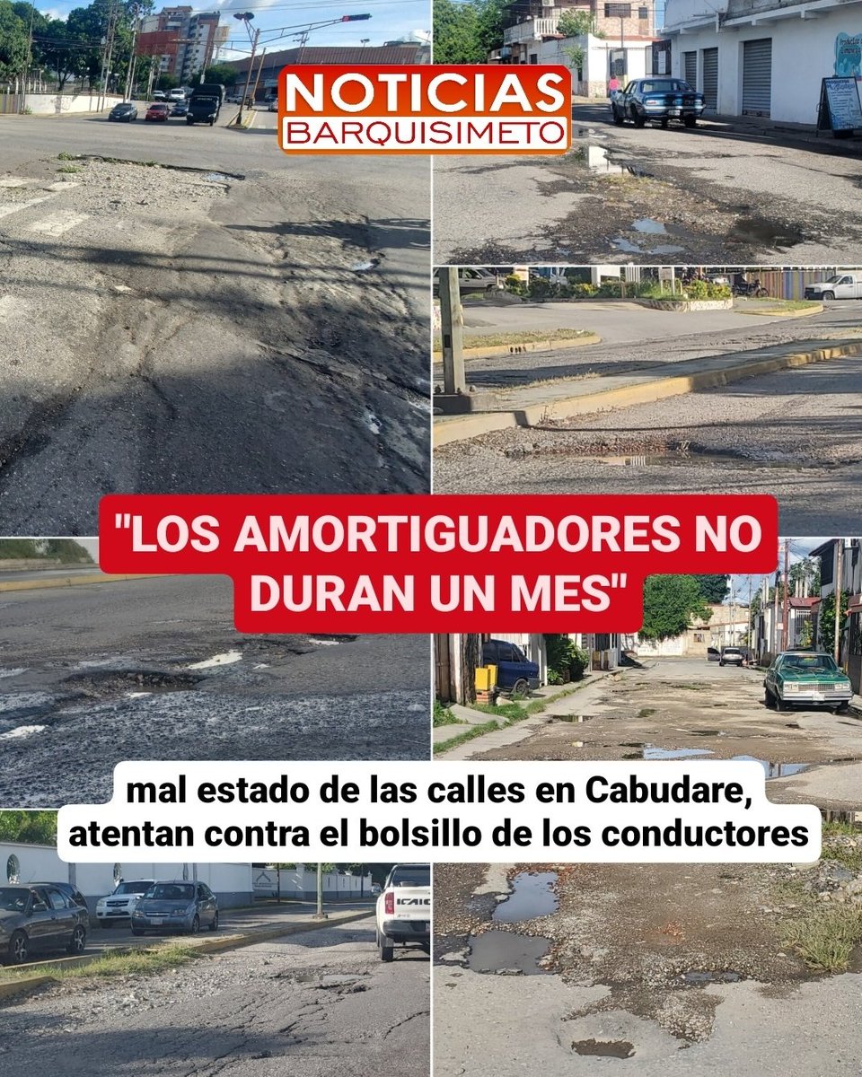 NoticiasBqto's tweet photo. ⚠️ Inumerable es la cantidad de denuncias que se reciben día a día por el mal estado de la vialidad en el municipio Palavecino. https://t.co/NShdKnlIuP