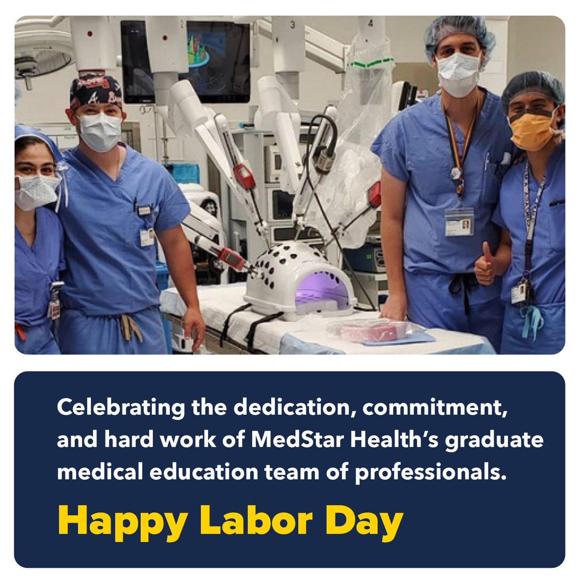This #LaborDay, we're celebrating the incredible work our teams do daily on behalf of <a href="/MedStarHealth/">MedStar Health</a> &amp; our patients. Whether you are a resident learner or a physician educator, you are critical to our mission to deliver the highest quality care &amp; advance health through learning.