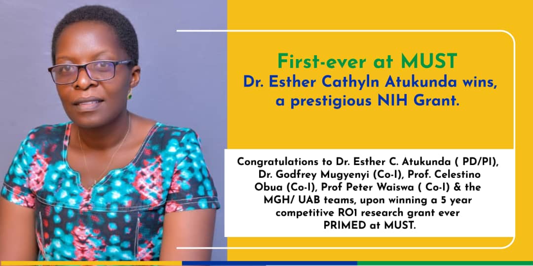 Dr. Esther Cathyln Atukunda wins Prestigious NIH Grant.

Full story 👇👇
grants.must.ac.ug/dr-esther-cath…