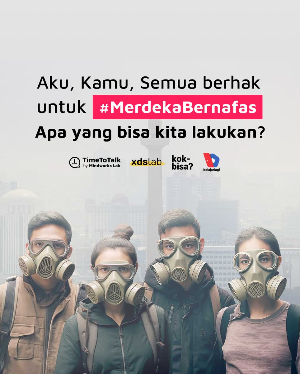 NisaPrasetyanto's tweet photo. Warga Jakarta, apa cerita perjuanganmu untuk #MerdekaBernafas?
Aku dan anakku sudah berminggu-minggu sakit pernafasan yang tak kunjung sembuh.
Saatnya untuk bercerita di ✨Time to Talk: Merdeka Bernafas✨
📅Sabtu, 9 September 2023
🕜10.00 - 11.00 WIB
https://t.co/5gkGn7J1fK https://t.co/29NfEhgTkE