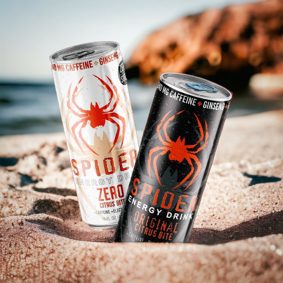 SpiderEnergy's tweet photo. #LaborDayVibes with @SpiderEnergy 🕷️Because you deserve a break with the BEST 🔥

#SpiderEnergy #FuelYourDay #Spider #OriginalCitrus #ZeroCitrusBite #GoldenGrail #GoldenGrailBeverages #GetBitStayLit https://t.co/ihTWHBXRHp