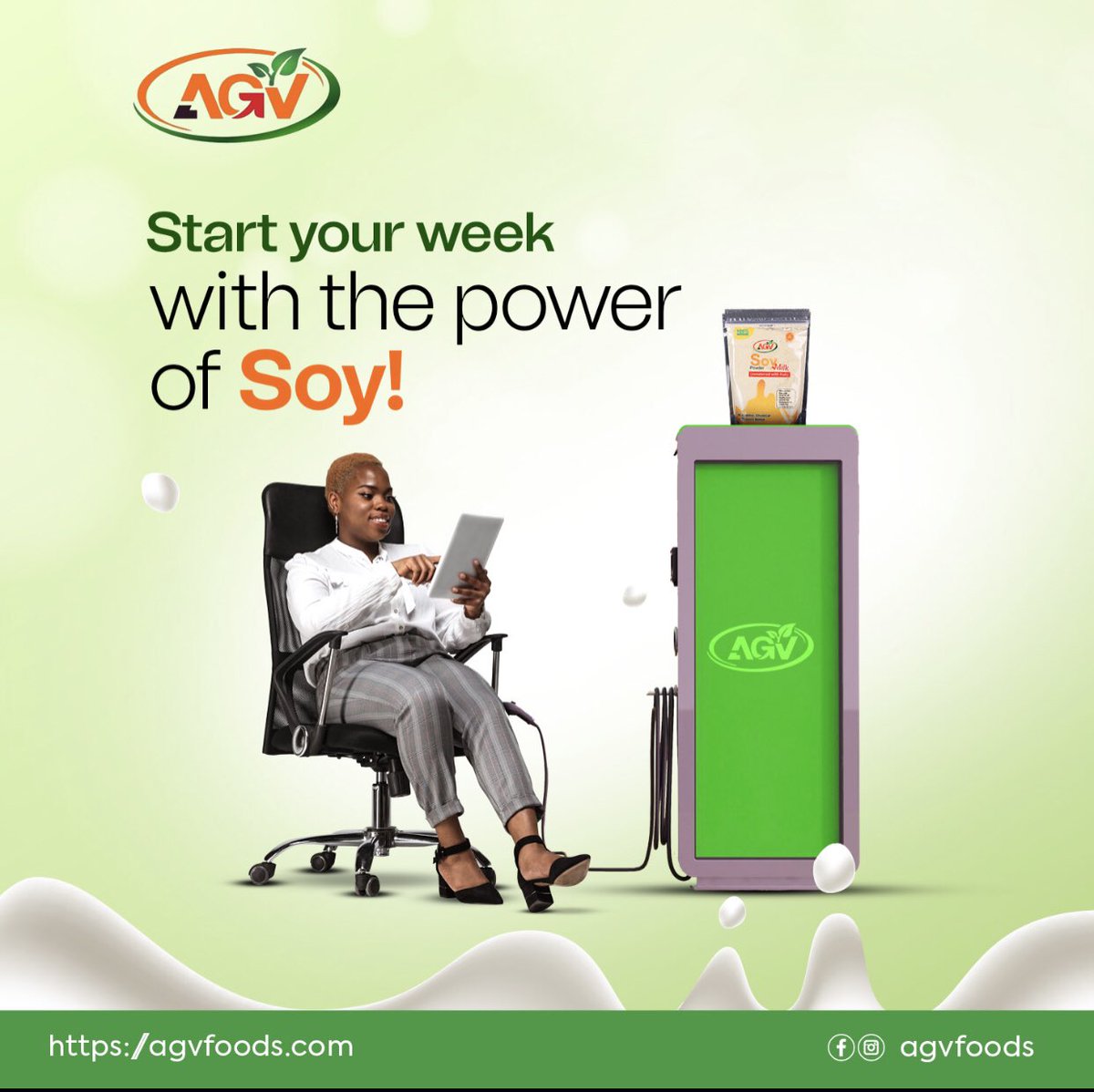 amagzyglobal's tweet photo. Wishing you a happy new week!

Don’t forget to get your pack of AGV soy milk at any ShopRite or supermarket nearest to you!

#agv #soymilk #agvsoymilk #lactation #lactationmonth #lactationandsoymilk #lactatingmom #explore #explorepage #exploremore Seyi Vibez #BBNaijaAlIStars https://t.co/GF5E5SIU2b