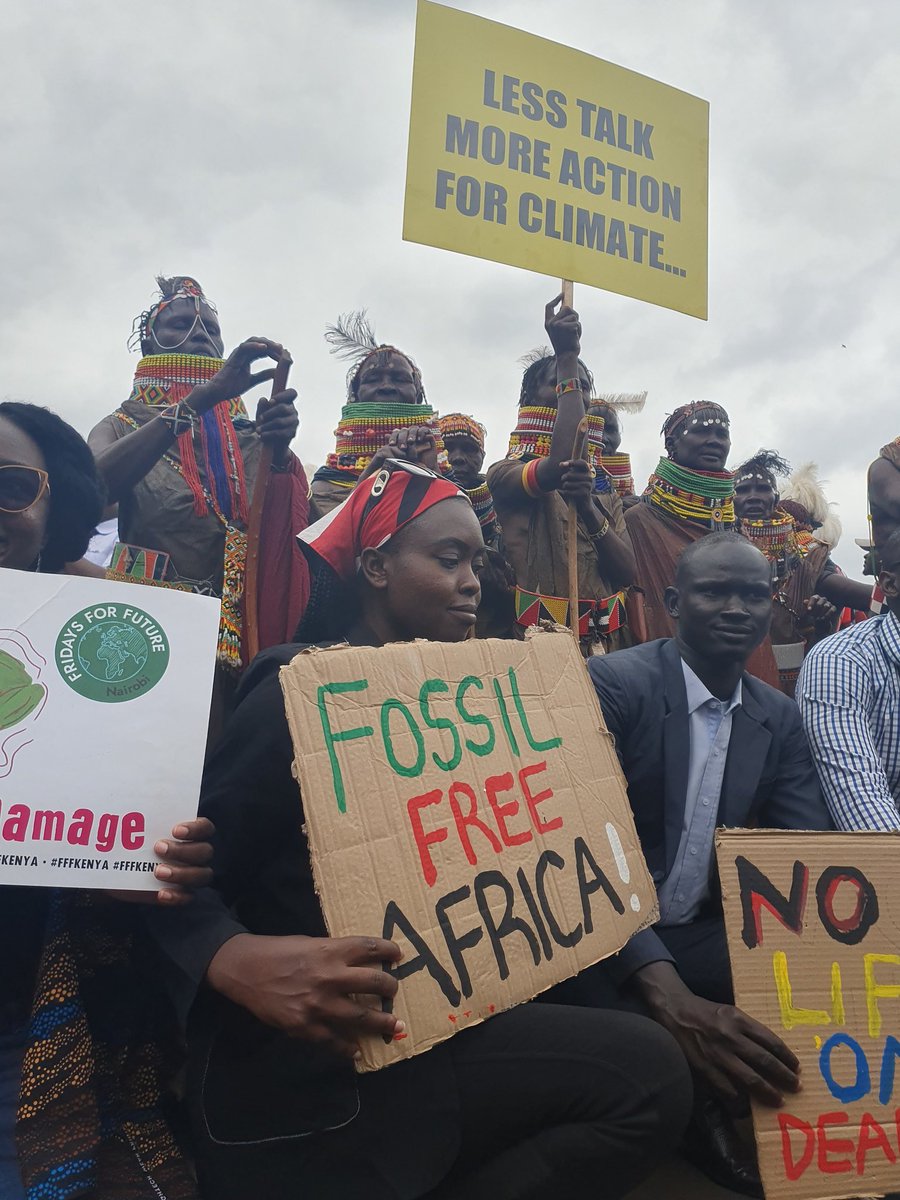 fossiltreaty's tweet photo. "If I can't dance, I don't want to be part of your revolution."

Today, for the opening of the #AfricaClimateSummit23, the #FossilFuelTreaty team and partners danced in streets of Nairobi to #EndFossilFuels #FastFairForever

✊🏽💛✊🏽

https://t.co/PaFGJzdfee https://t.co/PGgElN8NlB