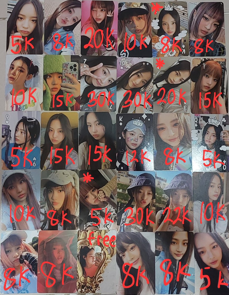 GuGyu06's tweet photo. WTS Photocare NewJeans UNDERPRICE

‼️TAKE ALL ONLY ‼️
* = damage (ga ada yang parah, boleh minta condi)
Total: 338K (inc packing, exc admin 🍊, splitpay sisain 40k free admin)
Dom: Tangerang, ina

Harga jangan dijadikan patokan ya, jual harga segini karena lagi ribet pindahan https://t.co/6OR1xoIBrJ