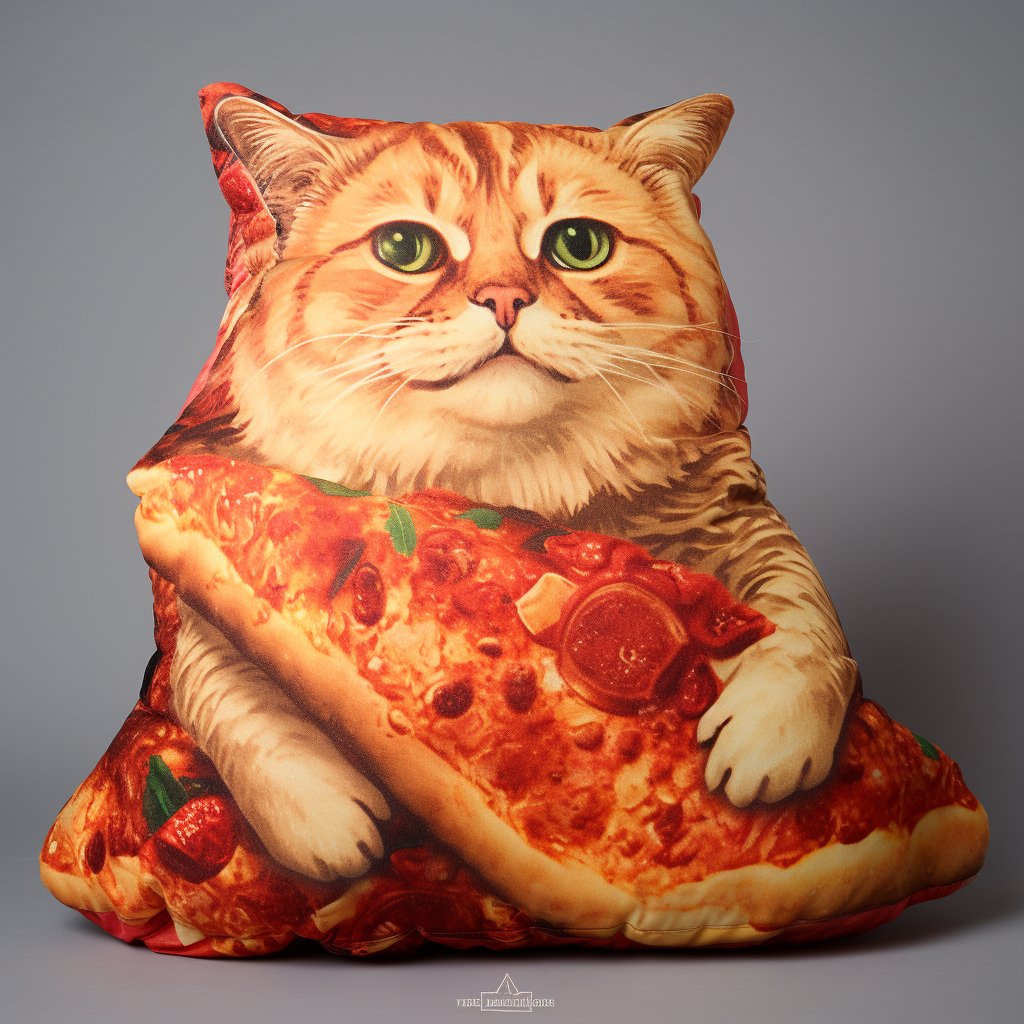 pizzacatnocap's tweet photo. Rest your head on the comfiest slice of all—a Pizza Cat-shaped pillow! 🍕🐱🛌 #RestInPizza #PizzaCatComfort #AIArtworks #Aiartcommunity #AIArt #AIArtGallery #AIArtistry #AIArtist https://t.co/xGhjcLV7Tc