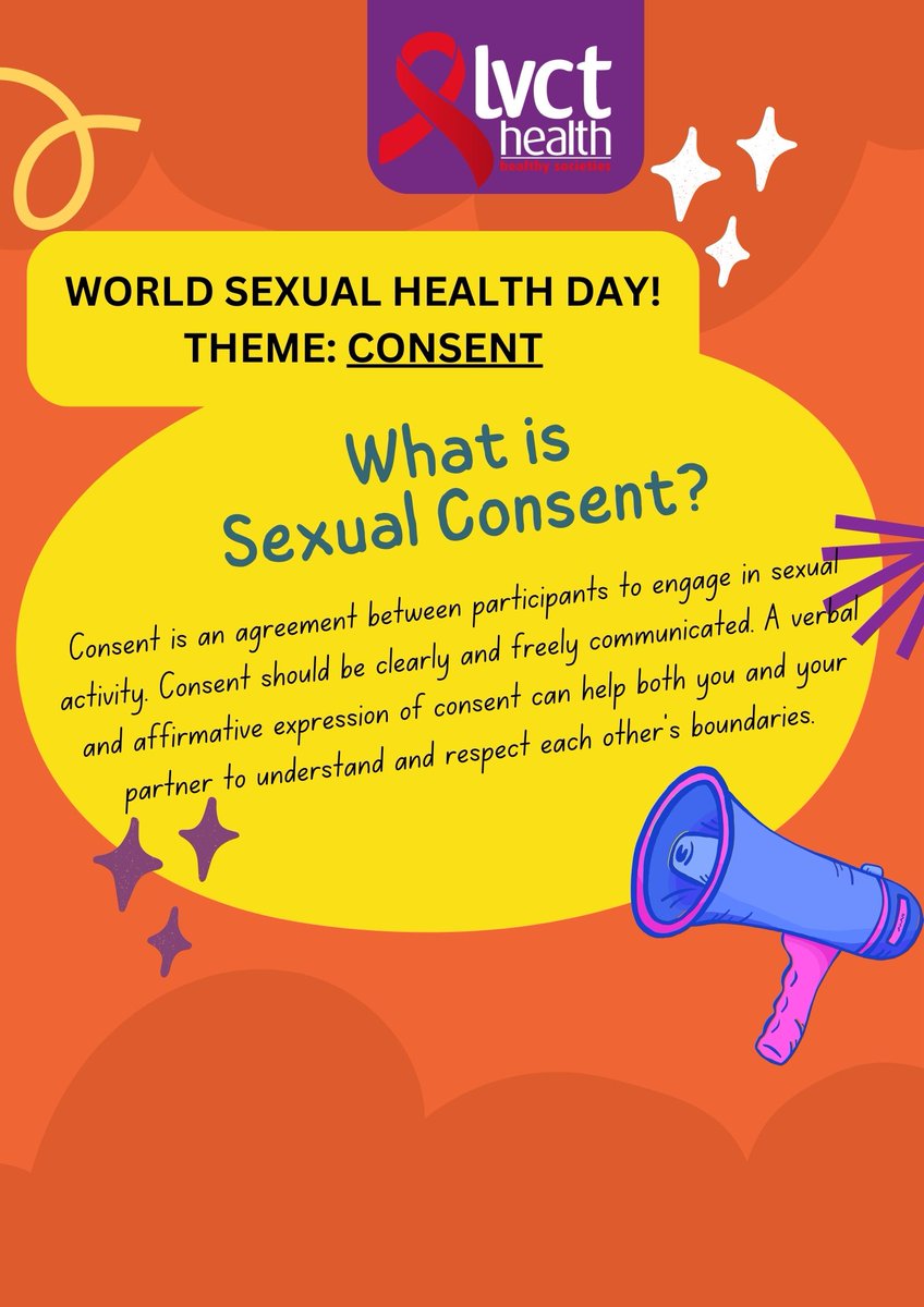 LVCTKe's tweet photo. Today is World Sexual Health Day, and the focus is on CONSENT! 
Brenda Muthui, Corporate &amp; Legal Officer at LVCT Health, reminds us of the importance of clearly defining consent within the framework of Kenya's Sexual Offenses Act. https://t.co/iDvPNG7sM9