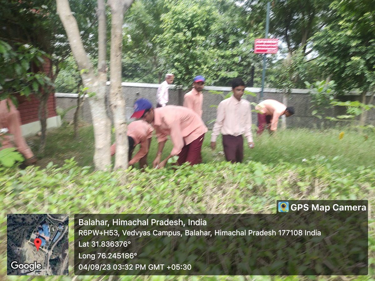 CSU वेदव्यास परिसर के NSS इकाई द्वारा  स्वच्छता पखवाड़ा कार्यक्रम का शुभारम्भ 04.09.2023
<a href="/CentralSanskrit/">CENTRAL SANSKRIT UNIVERSITY</a> <a href="/shrivarakhedi/">shrinivasa varakhedi</a> 
<a href="/HimachalNss/">nss himachal</a> <a href="/NSSRDChandigarh/">NSS RD Chandigarh</a>