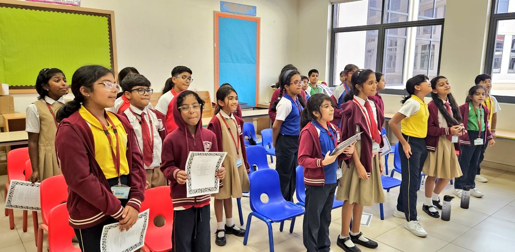 The 'PACTivities' have begun! 🎉 Welcome back to the #NMSPACTChoir #PitchPerfect group ✨️ Grades 3, 4 &amp; 5, your passion and appreciation for music and songs always make singing with you incredibly moving and inspiring 👏🏽🙌🏽 <a href="/NmsPact/">NMS_PACT</a>  <a href="/gemsnms_alkhail/">GEMS NMS Alkhail</a>