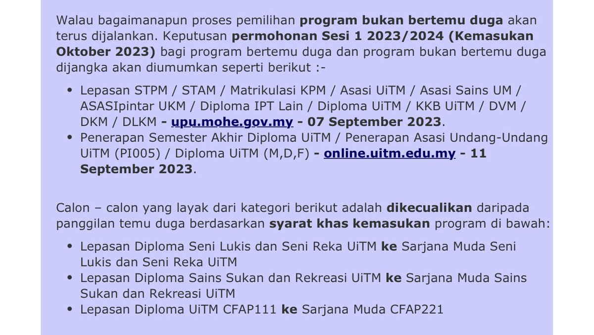 sirdilnerd's tweet photo. Website uitm kata result upu 7/9 ni, lagi 3 hariiii ahhhhh https://t.co/JtIQevx92L