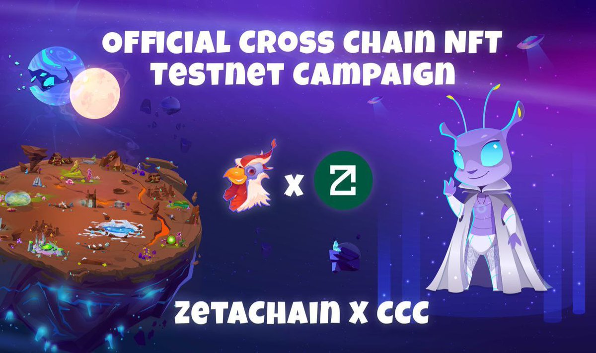 Today we are trilled to announce the launch @zetablockchain <> Cosmos Chicken Coop Official NFT Testnet Campaign!🚀🚀🚀

A detailed guide on how to pass the Testnet and get valuable ZetaChain #NFT and #Cosmos Chicken Coop CrossChain #testnet roles here👉 - medium.com/@cosmoschicken…