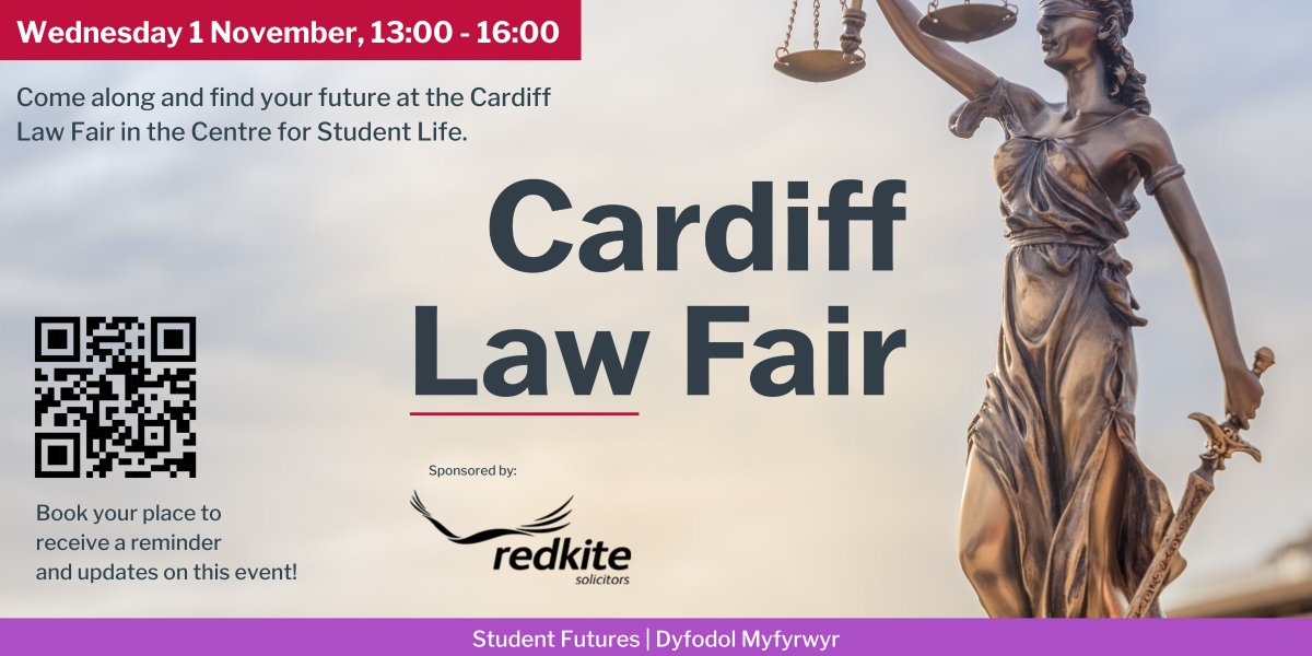 CU Student Futures | Dyfodol Myfyrwyr CU (@cardiffcareers) on Twitter photo 📚👩⚖️ Calling all Law students! Don't miss the Law Careers Fair at the Centre for Student Life building on 1st November! This is an unmissable event for those seeking opportunities in the Legal Sector. 🌟
For more information, visit: cardiff.targetconnect.net/leap/event.htm…
<a href="/CardiffLaw/">Cardiff Law</a> 📚👩⚖️ Calling all Law students! Don't miss the Law Careers Fair at the Centre for Student Life building on 1st November! This is an unmissable event for those seeking opportunities in the Legal Sector. 🌟
For more information, visit: cardiff.targetconnect.net/leap/event.htm…
<a href="/CardiffLaw/">Cardiff Law</a>
