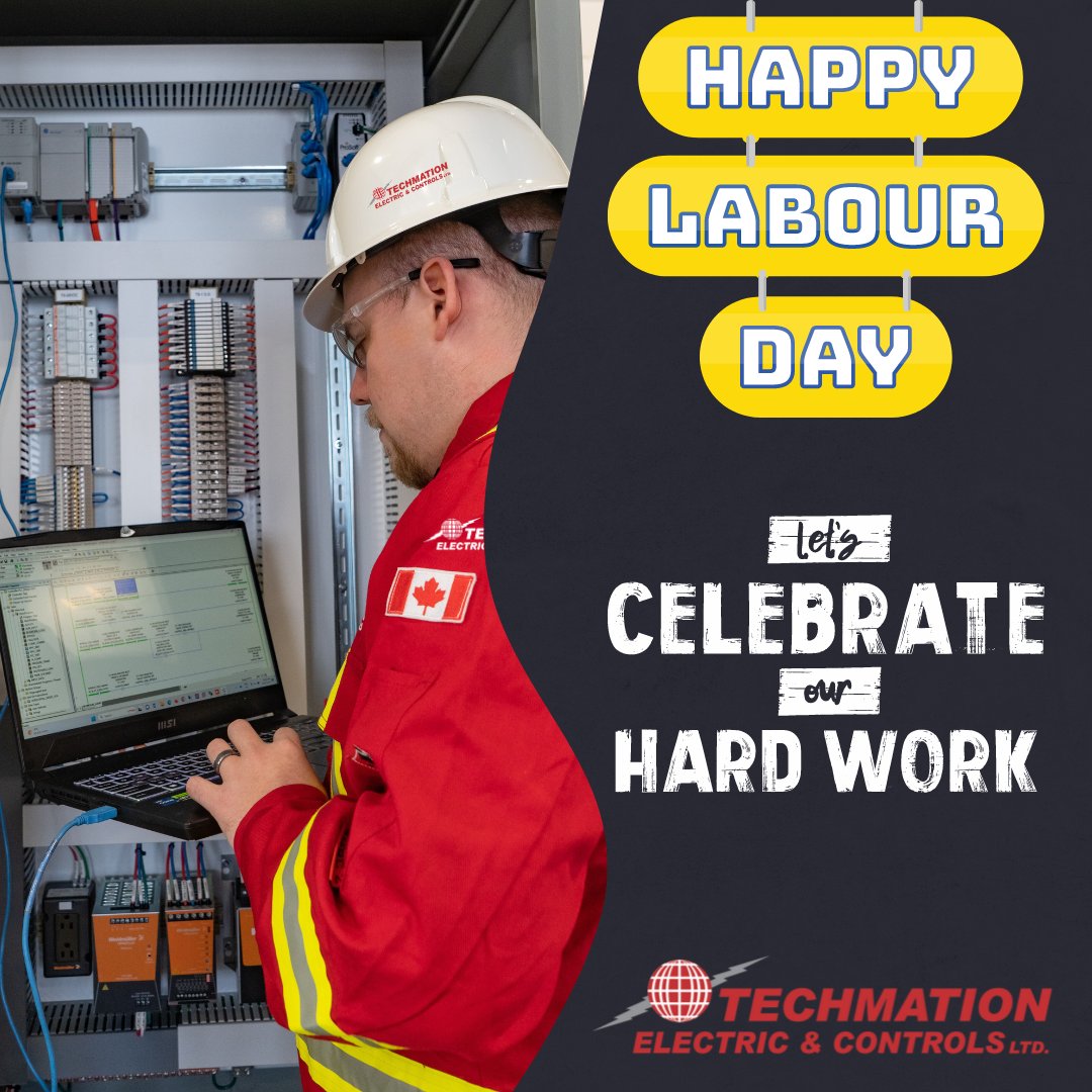 Tech_mation's tweet image. Your hard work and your dedication have helped to build the nation.
Happy Labour Day! Wishing you a relaxing and fun-filled day.

#techmation #labourday #thankyou #electricians #instrumentation