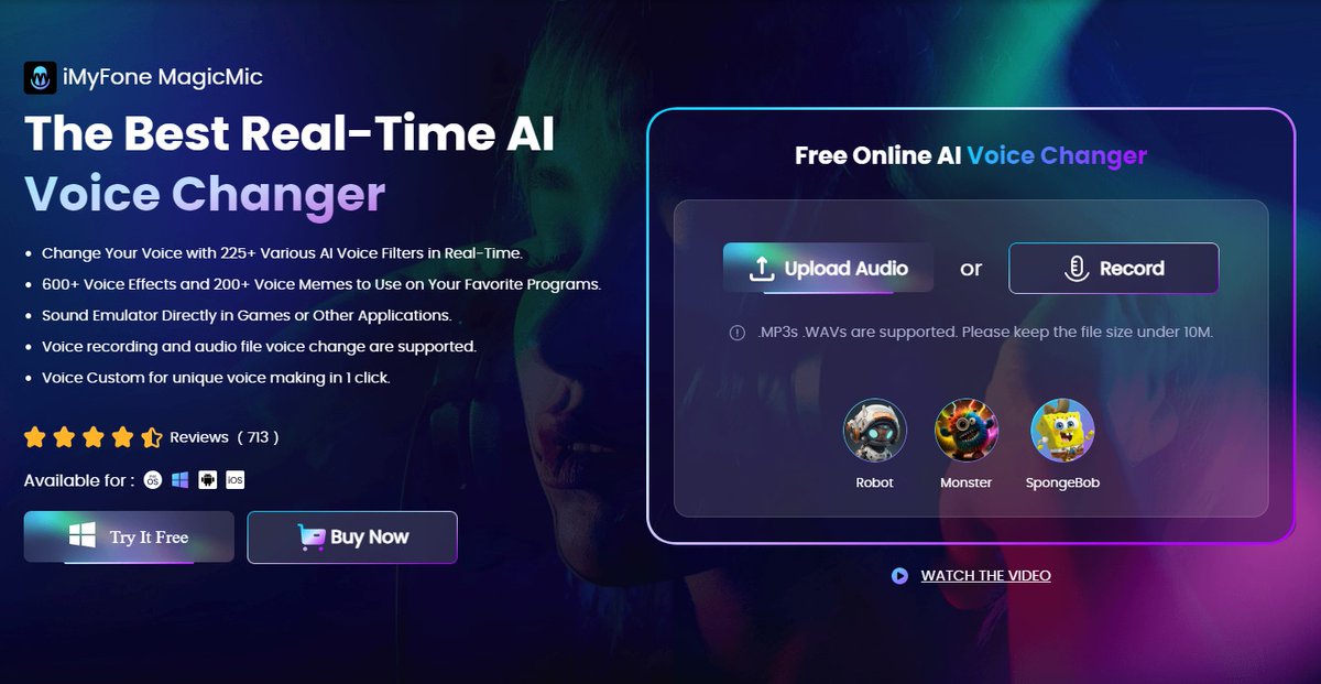 voicetechfilme's tweet image. 🔥Free Online Trial feature! Try it out now‼️
🎤Real-time Voice Changer #MagicMic 
👉The easiest way to use Voice Changer in GAME or Chat
✅Free Download: bit.ly/453XYUv

#VoiceChanger #VoiceChangerpc #FreeTrial
