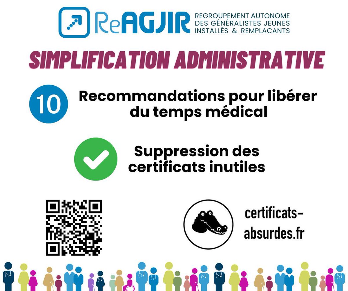 ReAGJIR's tweet photo. Simplification administrative : les jeunes médecins généralistes proposent des solutions pour l’accès aux soins 📣

➡️ Découvrez nos 10 recommandations pour libérer immédiatement du temps médical ✅

👉 https://t.co/YS2WqV9QJW https://t.co/oaBShQLKZc