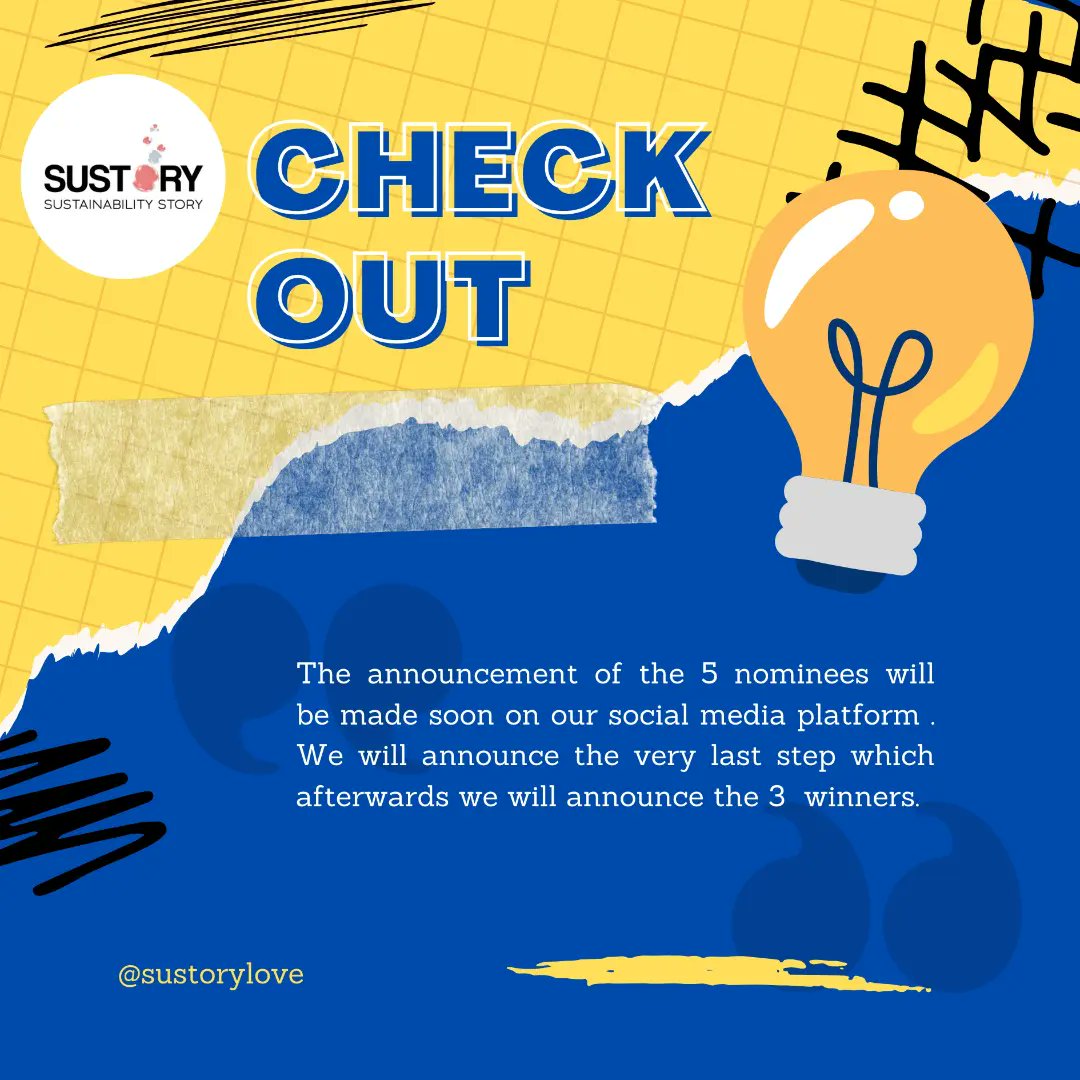 More updates coming soon on the five finalists :)✨️