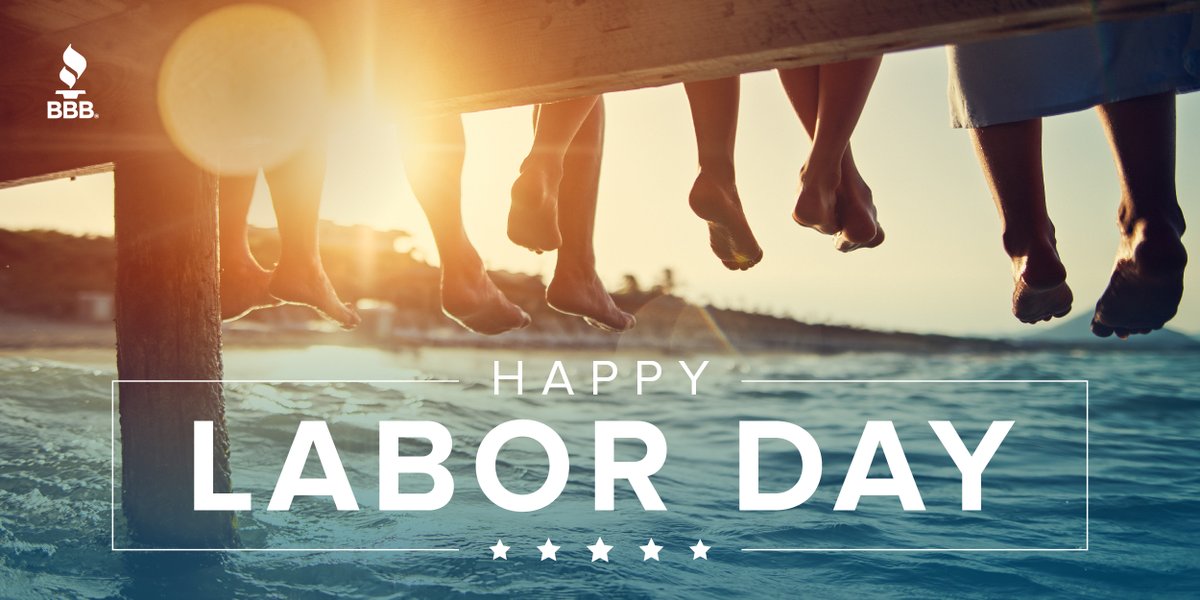 BBBNewJersey's tweet image. Cheers to all the hardworking folks out there on this Labor Day! In observance of the holiday our office will be CLOSED today. Take a break, kick back, and enjoy this day meant just for you. You deserve it! #LaborDay #BBB