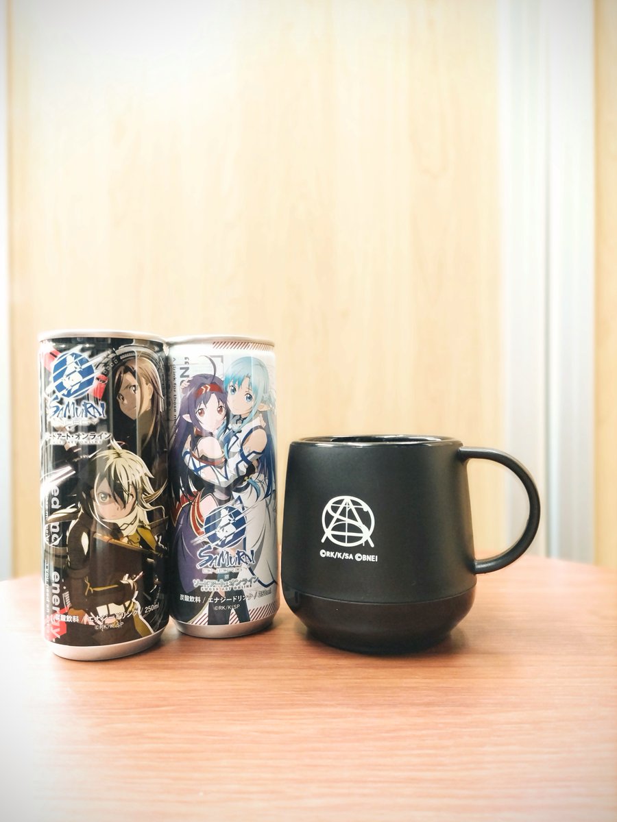 akiba_gema's tweet photo. ⚔催事終了まであと6⃣日⚔
おすすめ商品のご紹介ゲマ!
◤プラサーモマグ ¥500(税込)◢
◤エナジー缶 ¥300(税込)◢
一週間の中日、疲れがたまってきていませんか…?
そんな時はこれで元気を補充するゲマ!
さらに、マグに注げば冷たさ長続き❣️
夏にぴったりなセットゲマ!☺️
#SAO #SAO_game10th https://t.co/rq9OO0Oy5F