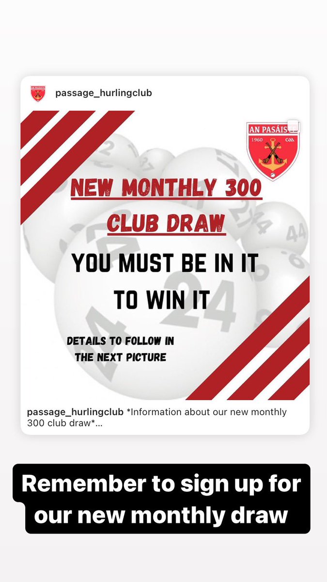 Passage Hurling Club (@passagehurling) on Twitter photo 
