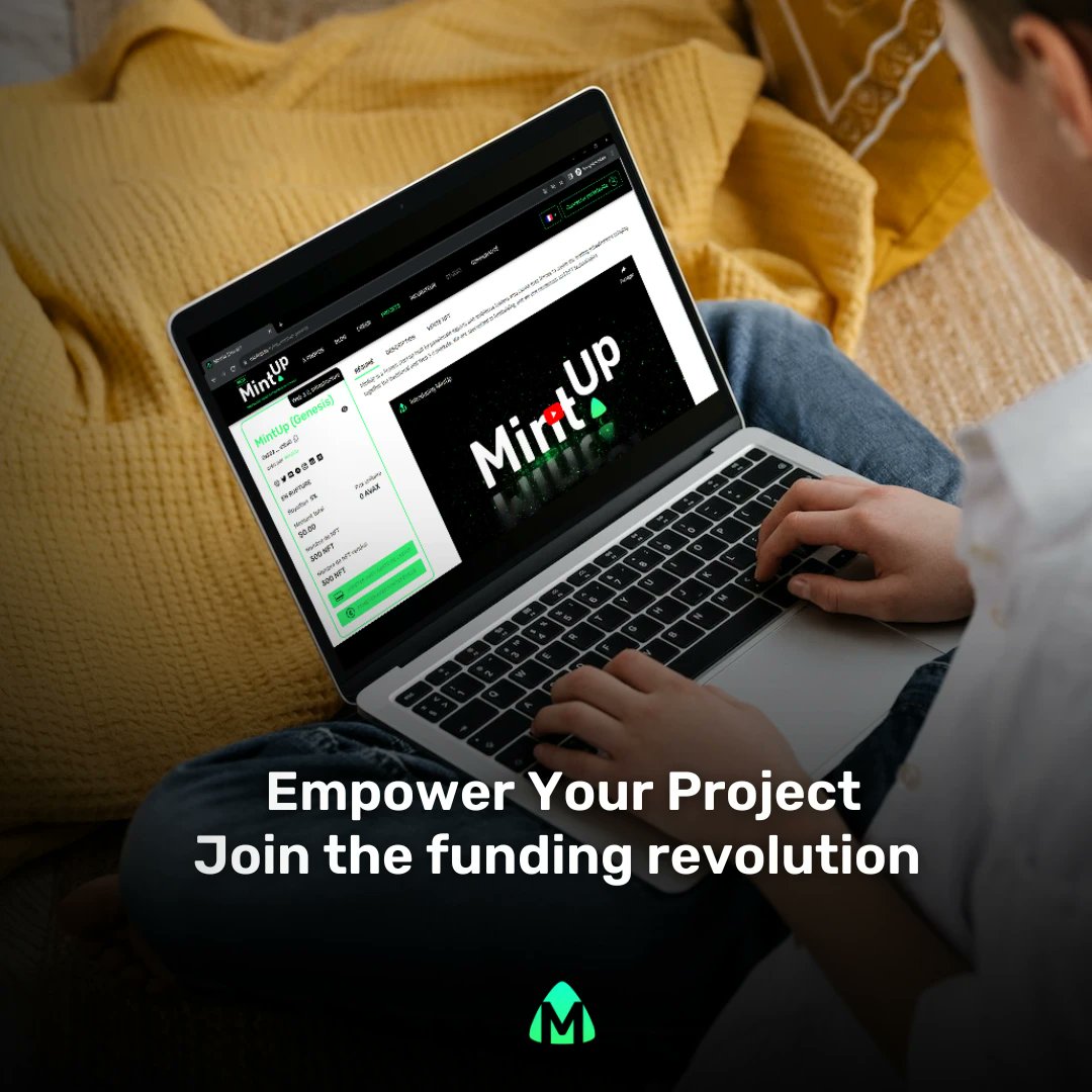 MintUpNFT's tweet photo. Elevate your funding game with MintUp. Your project, our platform - a match made for success! 💰✨

#MintUp #fundingsuccess #projectlaunch https://t.co/EPcLEuLzzn