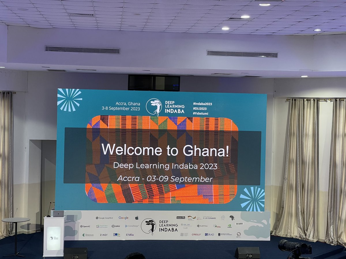 Excited to be at Deep Learning Indaba 2023 in Ghana! 🇬🇭
Joining the top gathering of AI researchers, academics, entrepreneurs, and policy makers, with over 800 participants. It's a game-changer!

Proud to be part of AI history. Let's make it memorable!
 #DLIndaba2023 #AIinAfrica