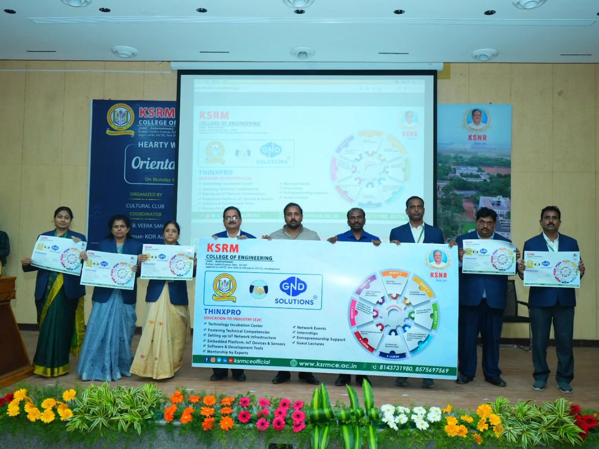 ksrmceofficial's tweet photo. KSRMCE in colloboration with GND Solutions started a program THINKXPRO (E2I) in order to benifit students in various categories

#ksrm #ksrmce #kandulagroups #engineering #kadapa #ksrmgnd #gndsolutions #thinkxpro #e2i #ksrmceclubs #jntua #AICTE #aishe #apsche #IntiativesofMHRD https://t.co/4KUX8YvPdv