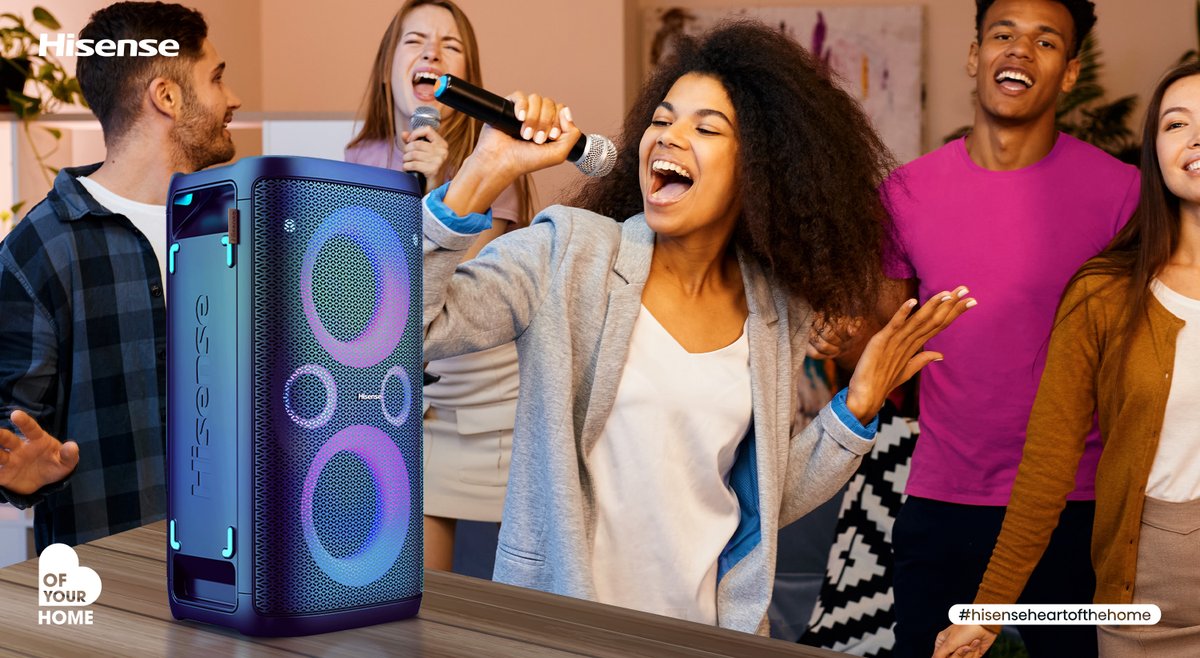 HisenseSA's tweet image. 👑 Fancy yourself the King or Queen of Karaoke night? Prove it to your friends with the Hisense Party Rocker! 🎤 Turn any setting into a jive joint within seconds! 👯‍♂

#HisenseZa #PartyRocker  #LifeReimagined #ForTheLoveOfQuality #Reliability