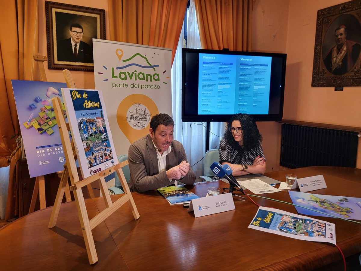 💙💛𝗗í𝗮 𝗱𝗲 𝗔𝘀𝘁𝘂𝗿𝗶𝗮𝘀
Laviana acoge del 8 al 10 de septiembre los actos conmemorativos con un programa protagonizado por la cultura popular y el deporte tradicional

🎶Amistades Peligrosas y Dixebra, el viernes 8
🎶Tejedor y Hevia, el sábado 9
#EmocionesEn3Dimensiones⤵️