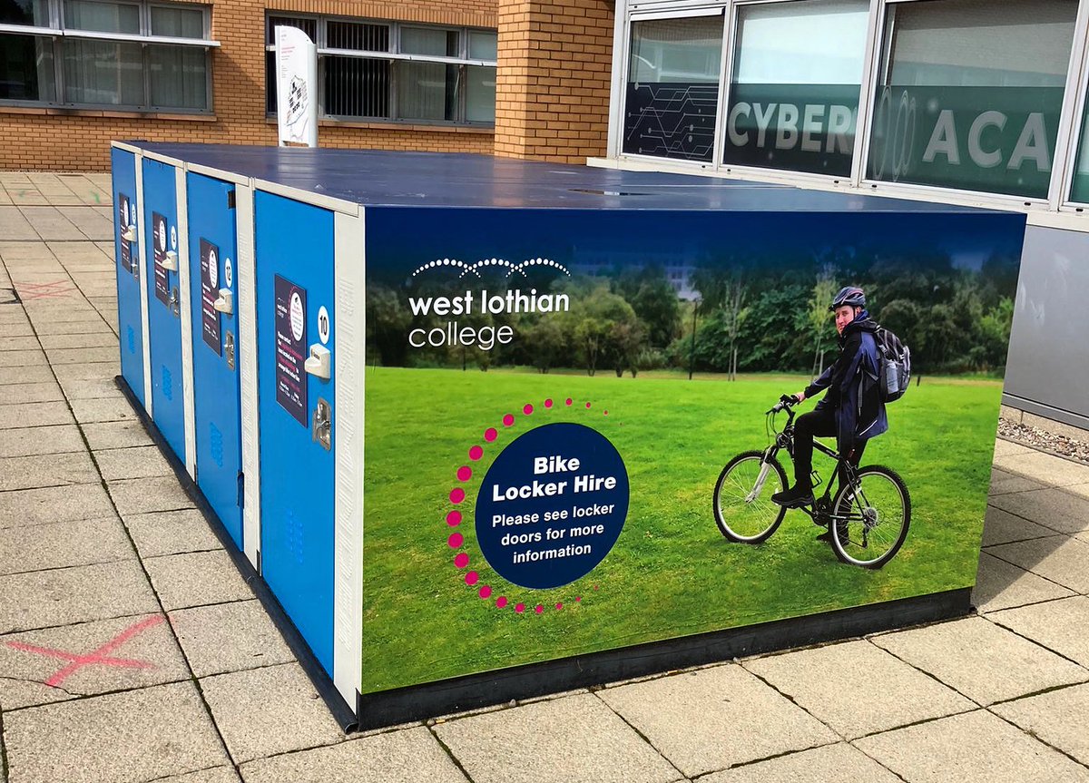 We have bike lockers available on campus that can be rented for a £10 refundable deposit. We are also located next to Livingston Shopping Centre, which has various bus services operating throughout West Lothian and beyond!