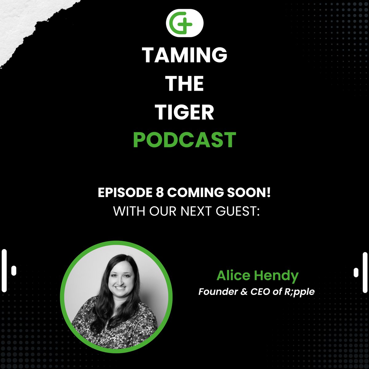 Episode 8 of 𝗧𝗮𝗺𝗶𝗻𝗴 𝘁𝗵𝗲 𝗧𝗶𝗴𝗲𝗿 🐯 is coming soon!

In our next episode, the amazing Alice Hendy joins Ross &amp; Ellice, as they chat about taming tigers.

Listen to our previous episodes now👇

ow.ly/Ig8m50N0Za5

#TTT #Podcast #SuicidePrevention #MentalHealth
